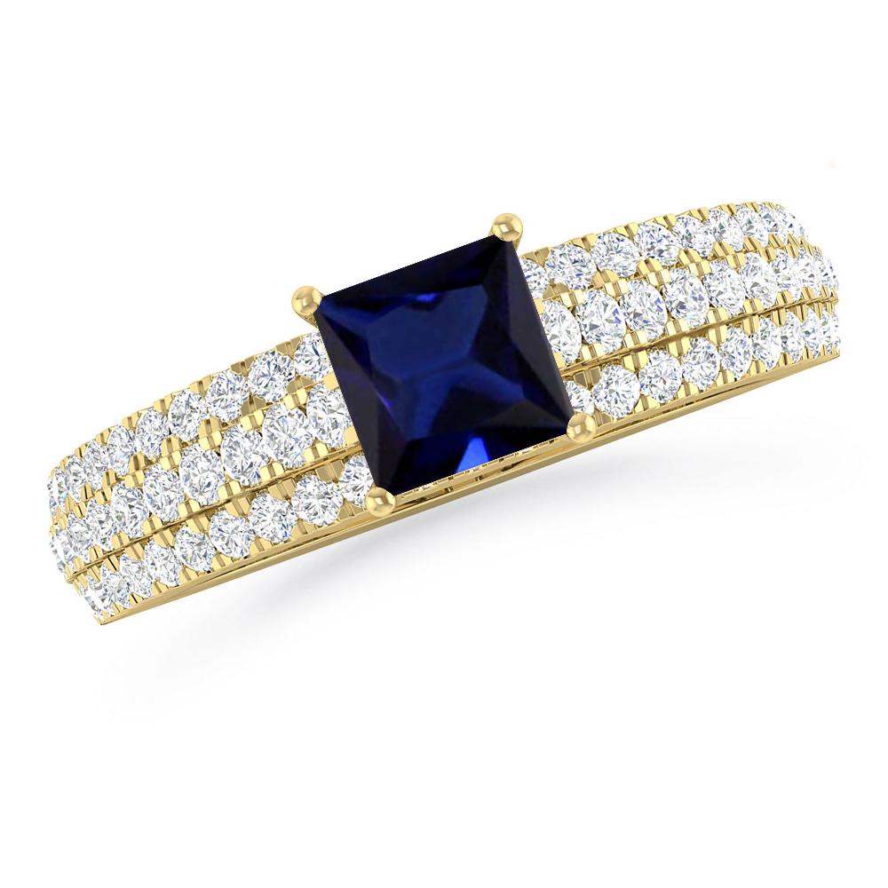 Yellow Gold - Sapphire