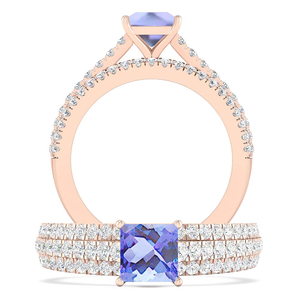 Rose Gold - Tanzanite