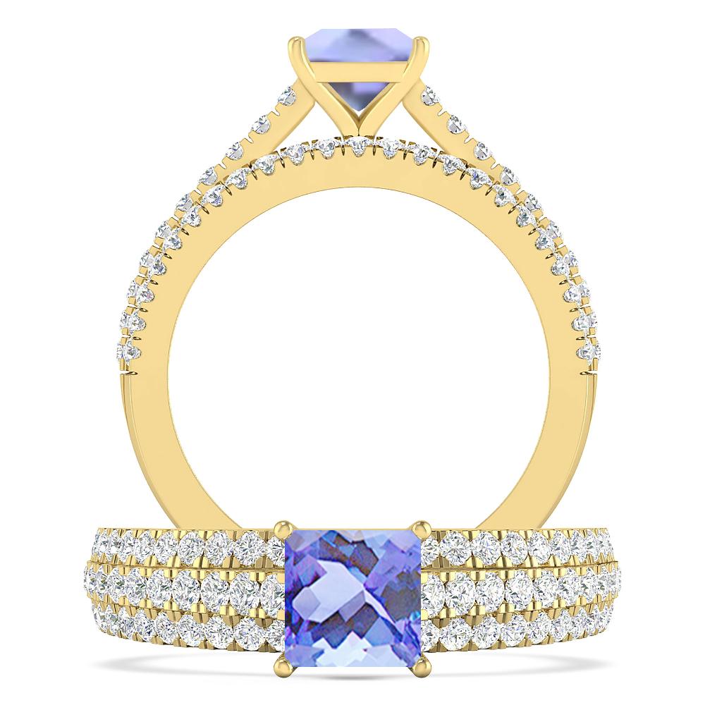 Yellow Gold - Tanzanite