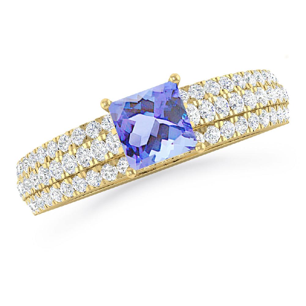 Yellow Gold - Tanzanite