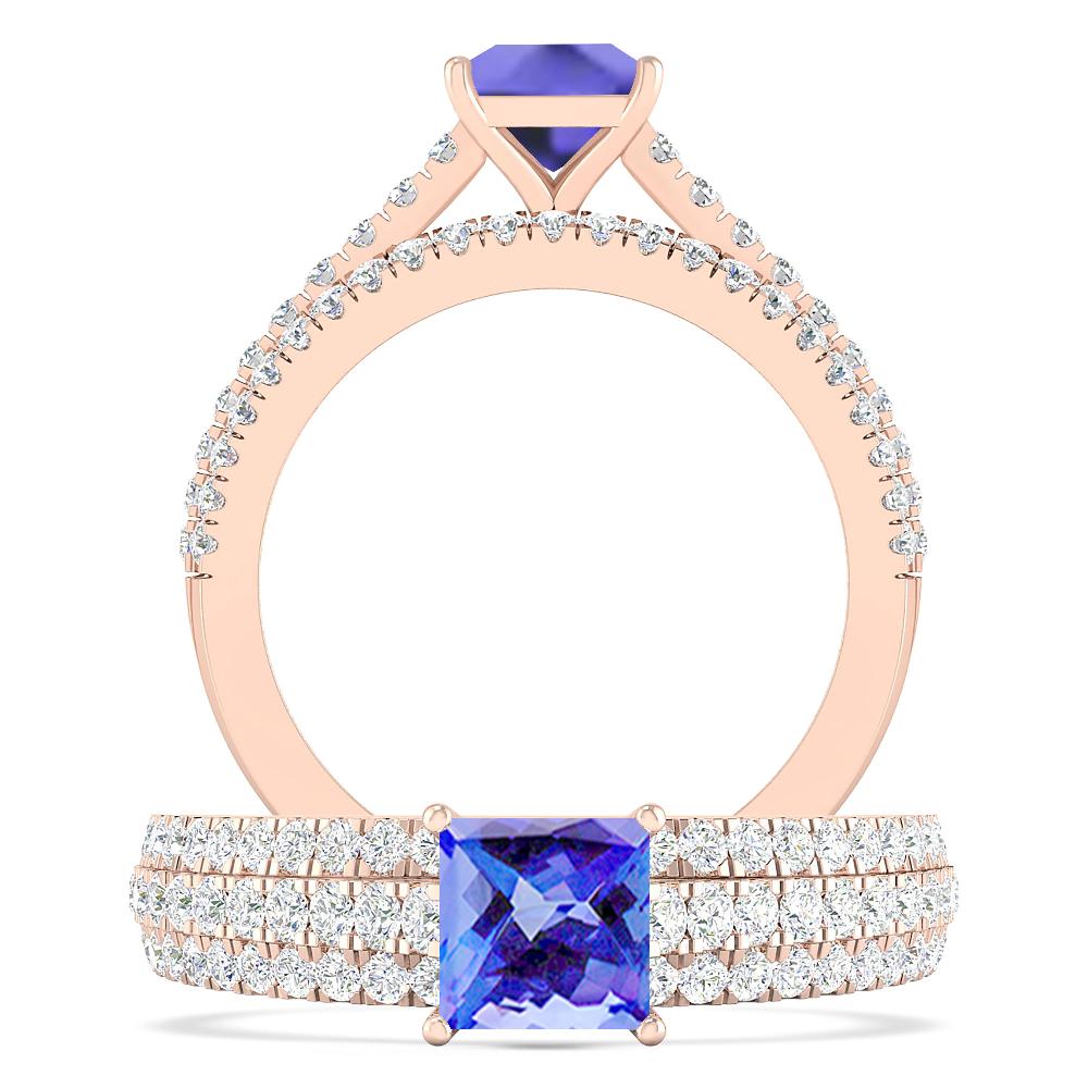 Rose Gold - Tanzanite