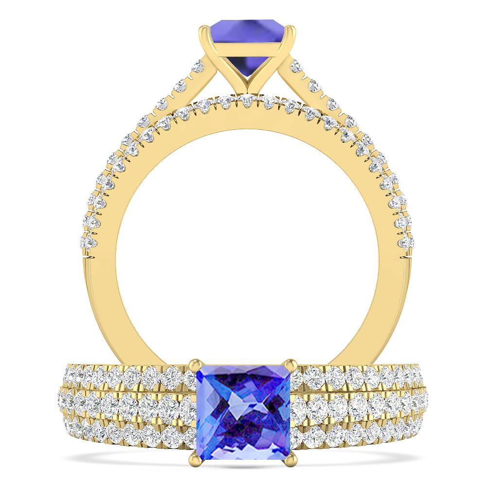 Yellow Gold - Tanzanite