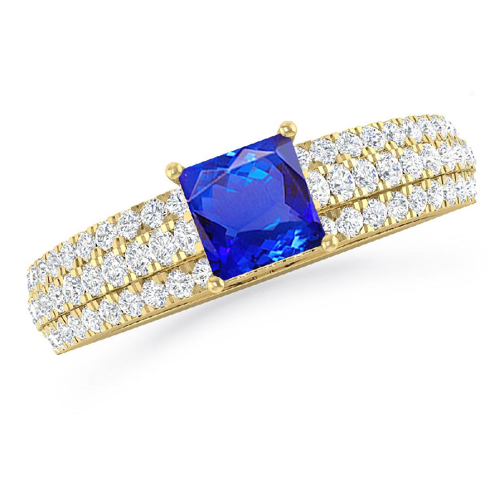 Yellow Gold - Tanzanite