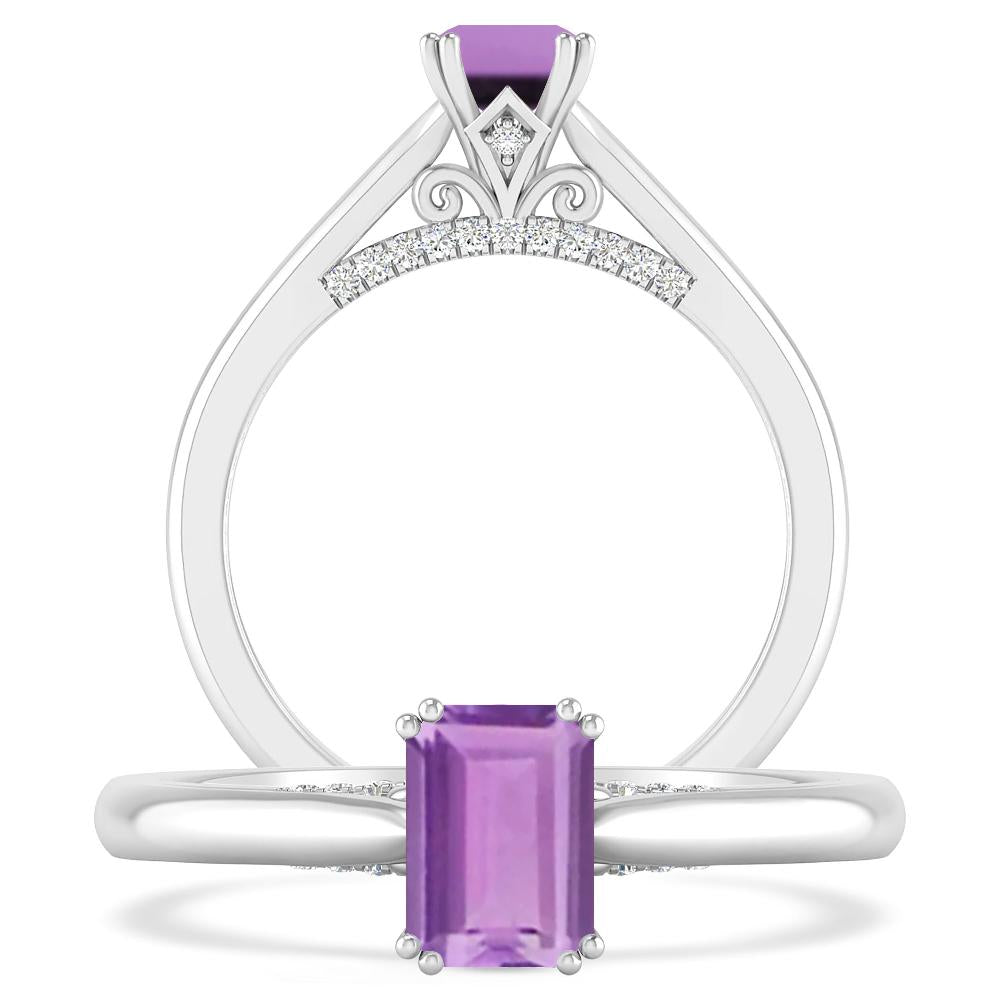 White Gold - Amethyst