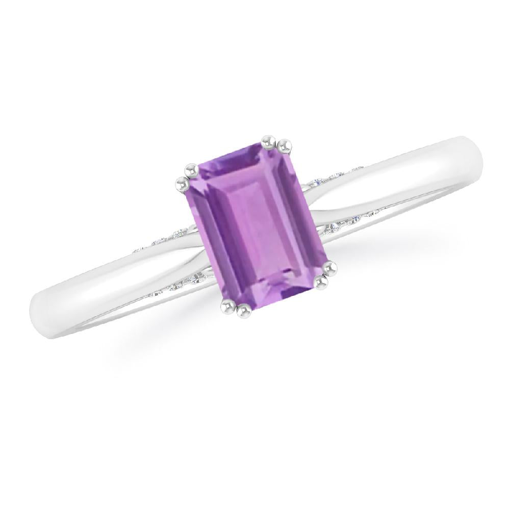 White Gold - Amethyst