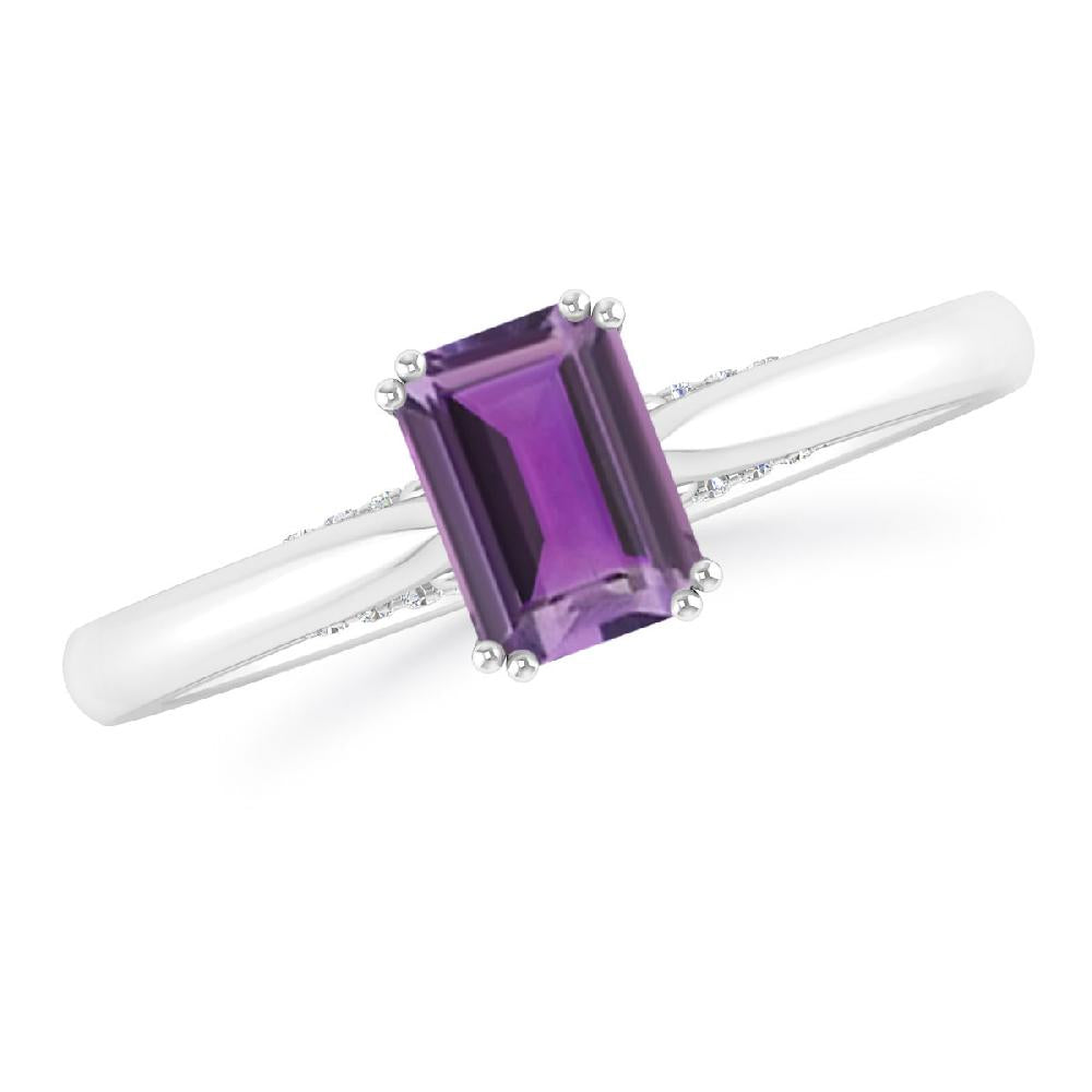 White Gold - Amethyst