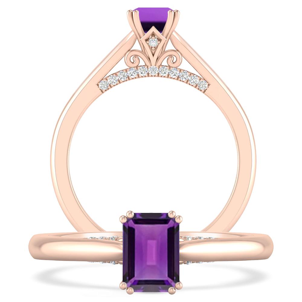 Rose Gold - Amethyst