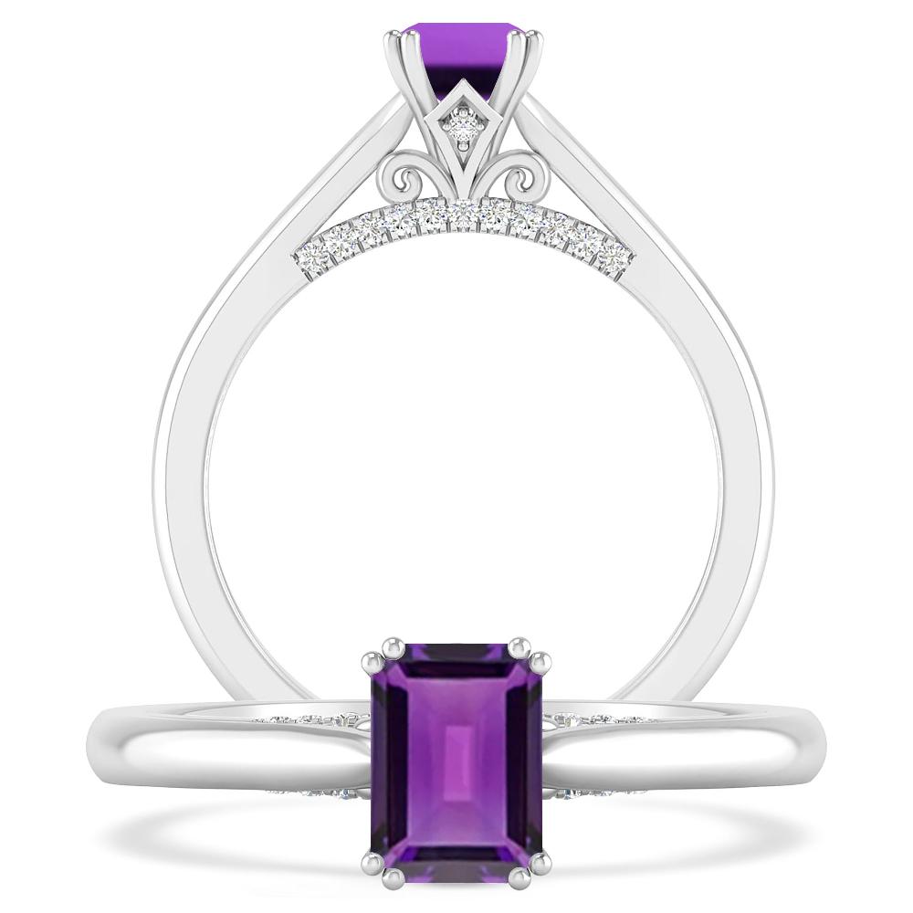 White Gold - Amethyst