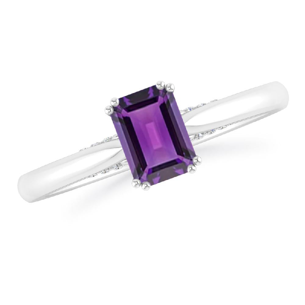 White Gold - Amethyst