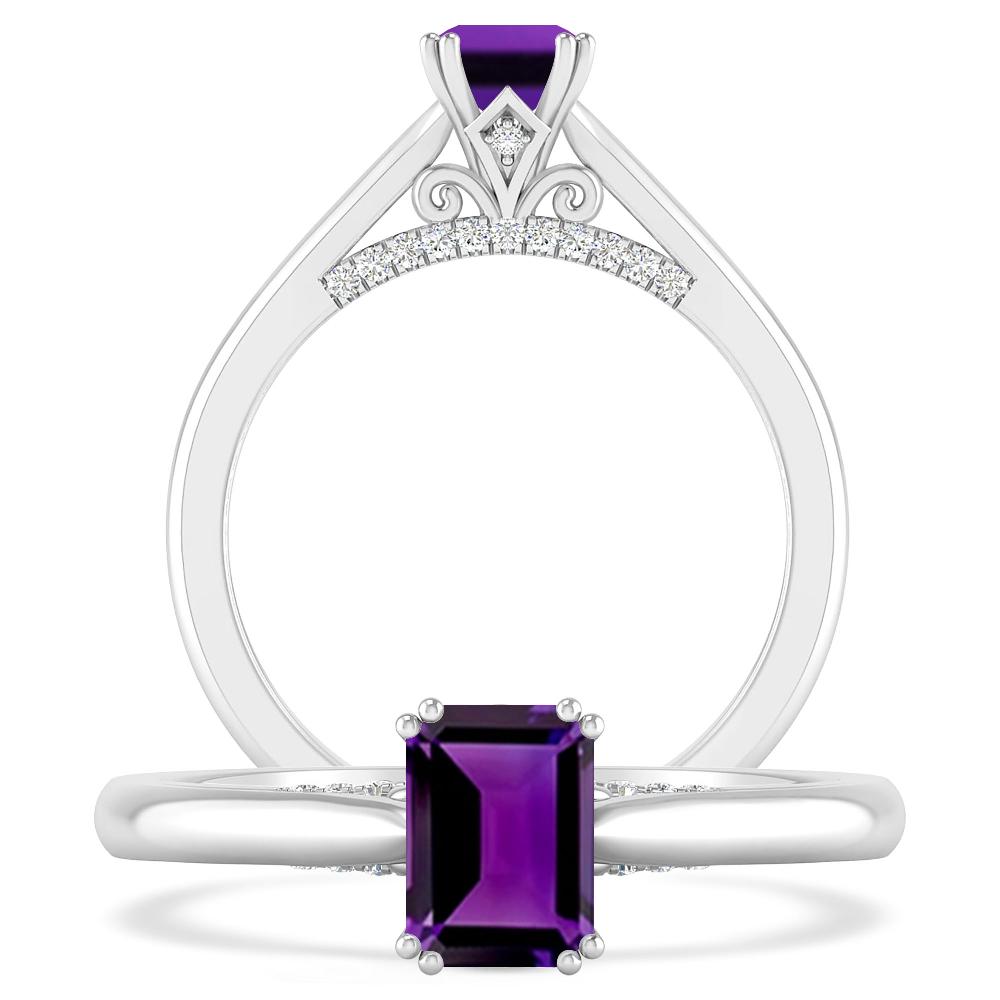 White Gold - Amethyst