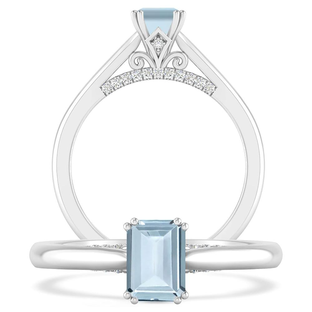 White Gold - Aquamarine