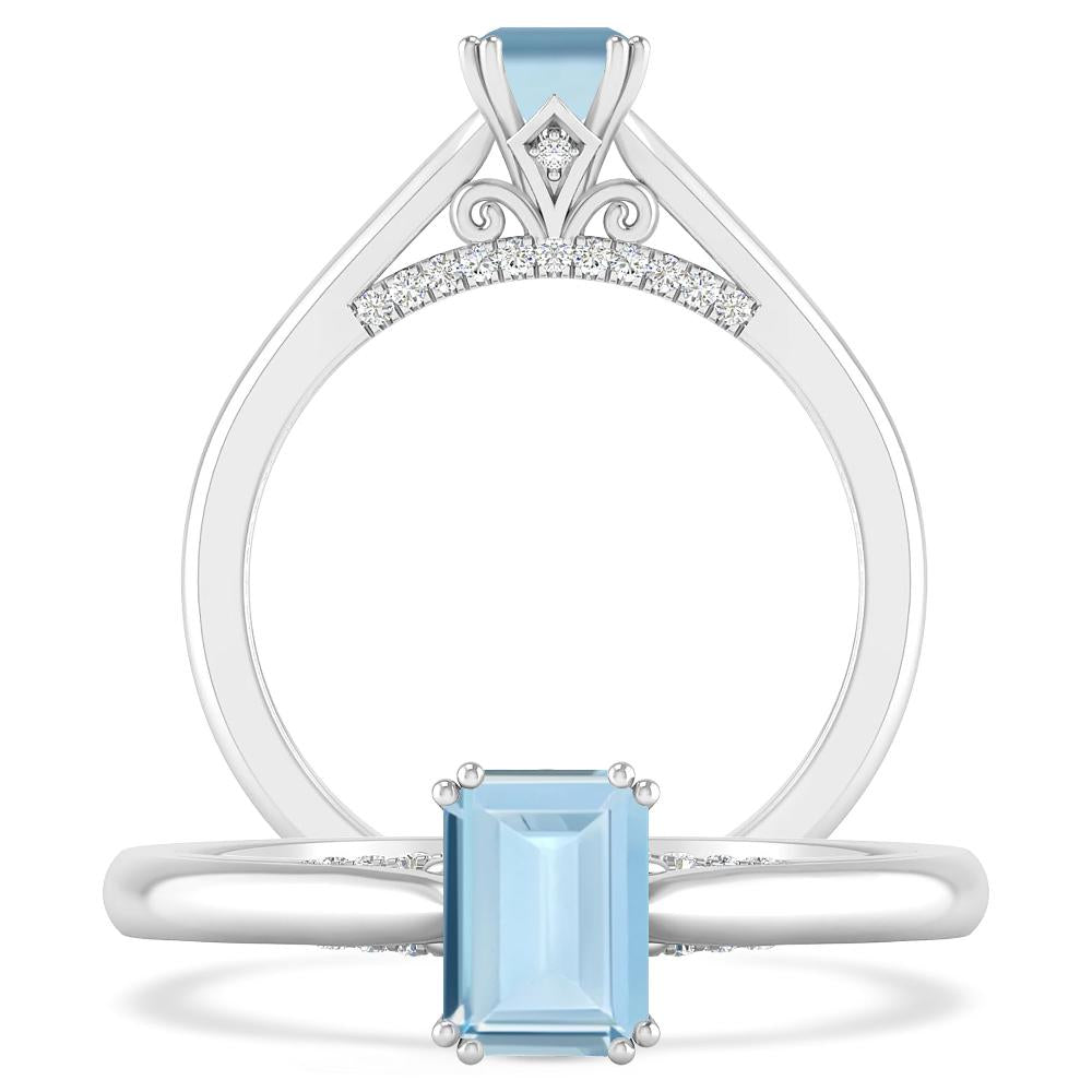 White Gold - Aquamarine