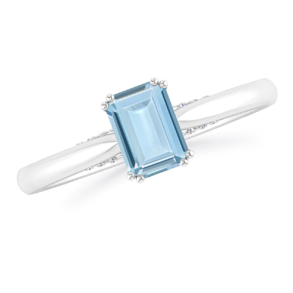 White Gold - Aquamarine