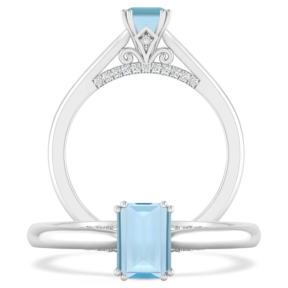 White Gold - Aquamarine