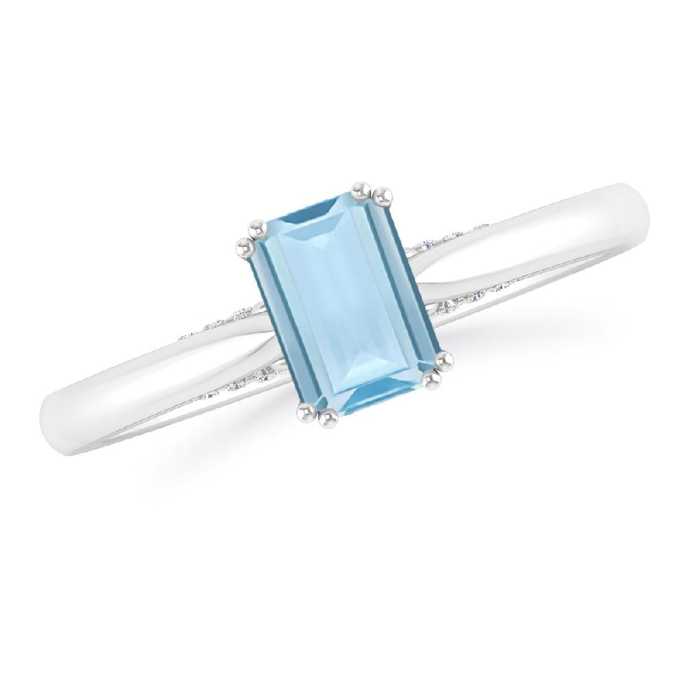 White Gold - Aquamarine