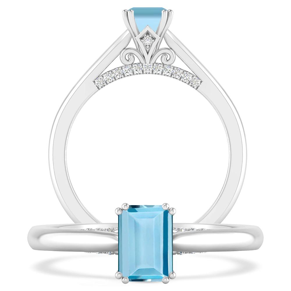 White Gold - Aquamarine