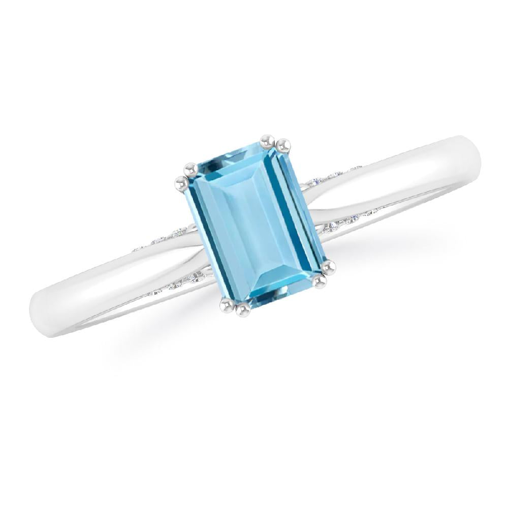 White Gold - Aquamarine