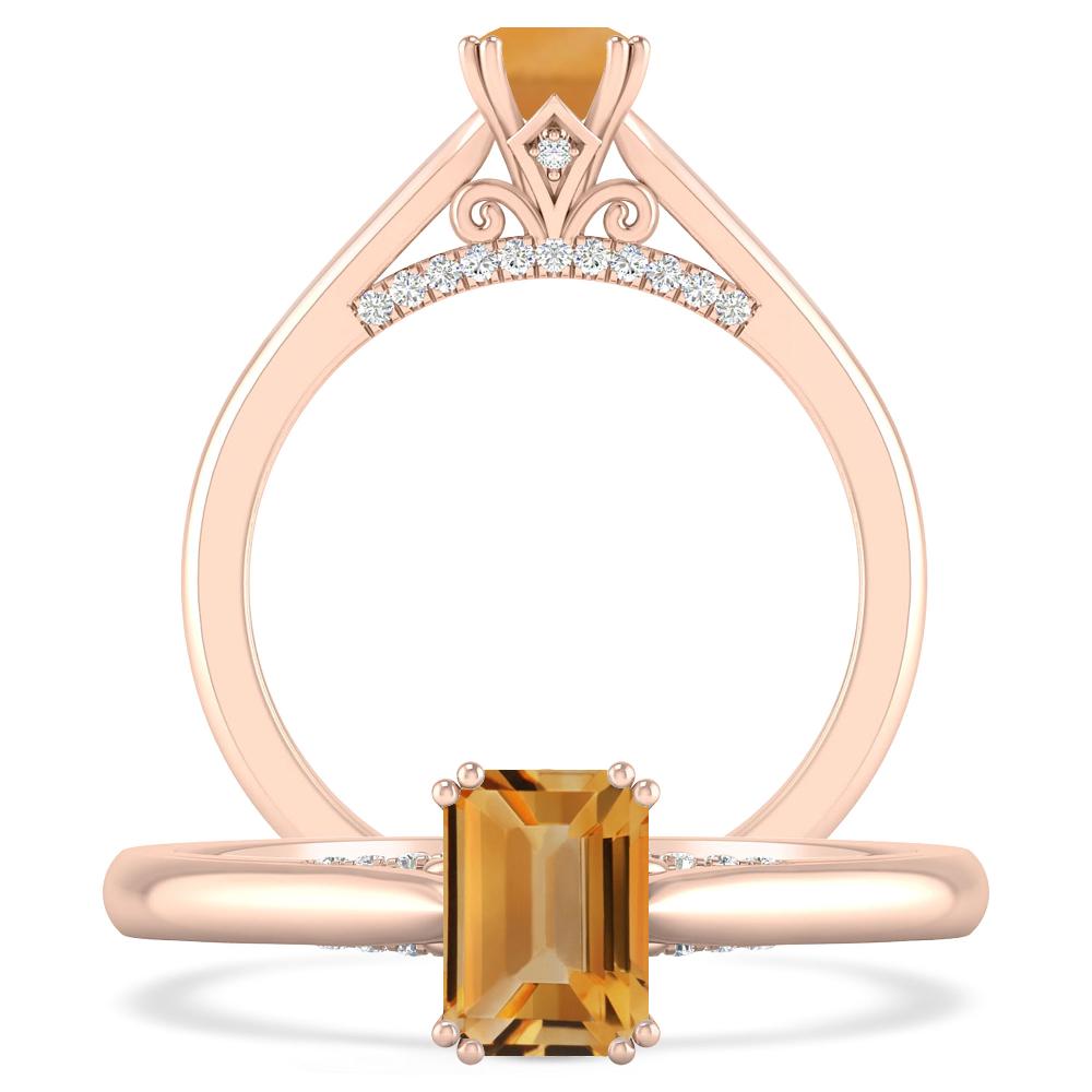 Rose Gold - Citrine