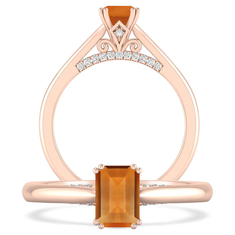 Rose Gold - Citrine