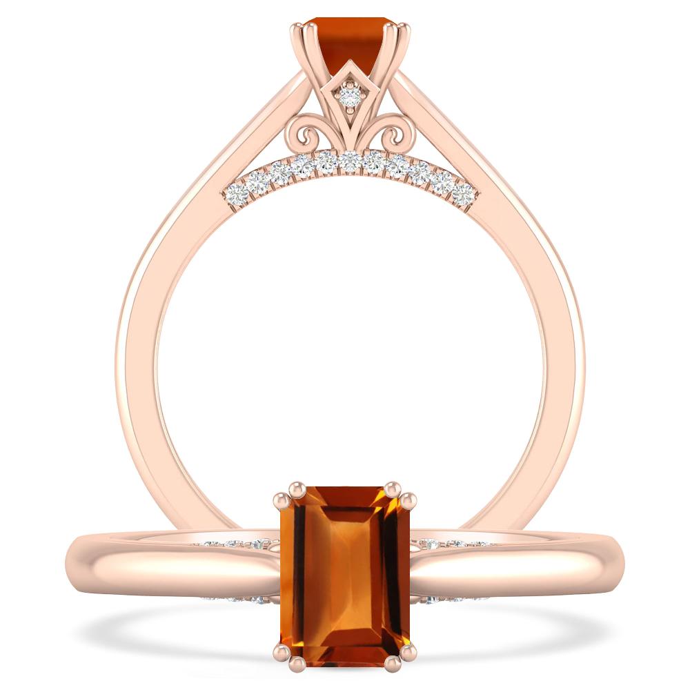 Rose Gold - Citrine