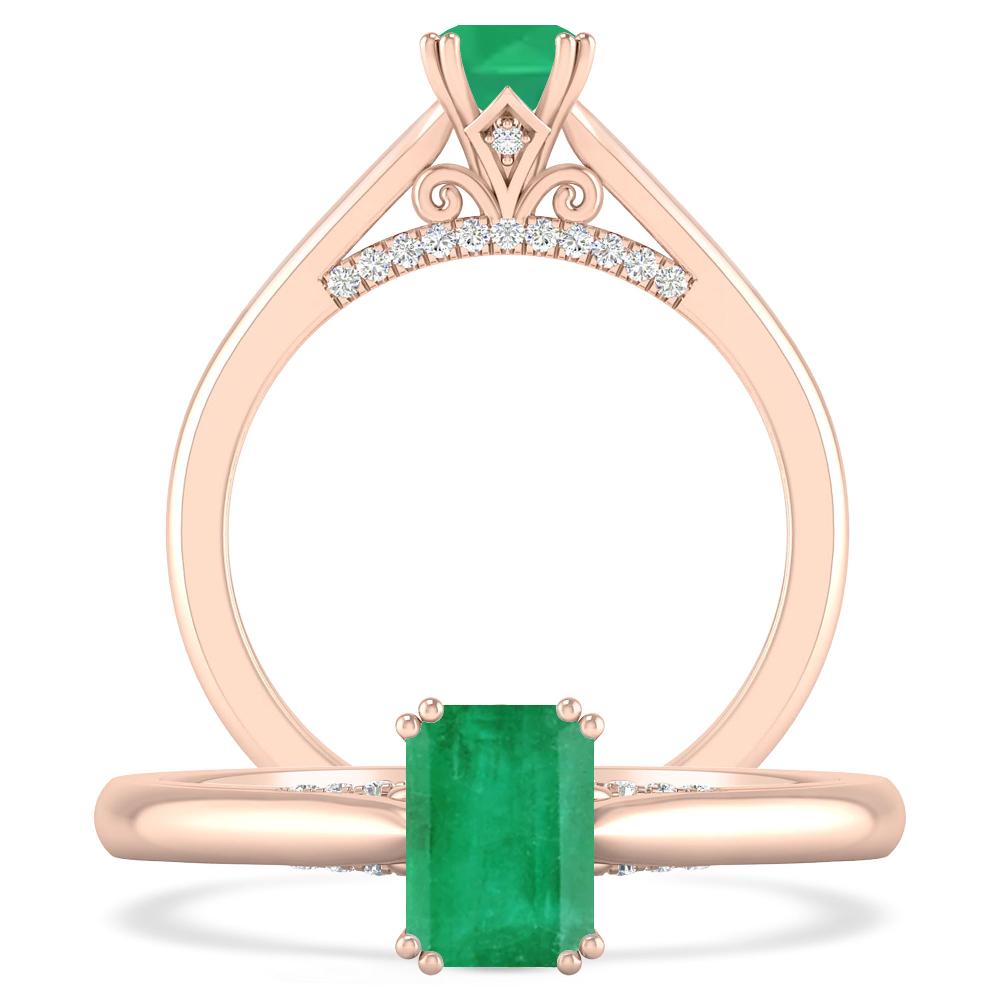 Rose Gold - Emerald