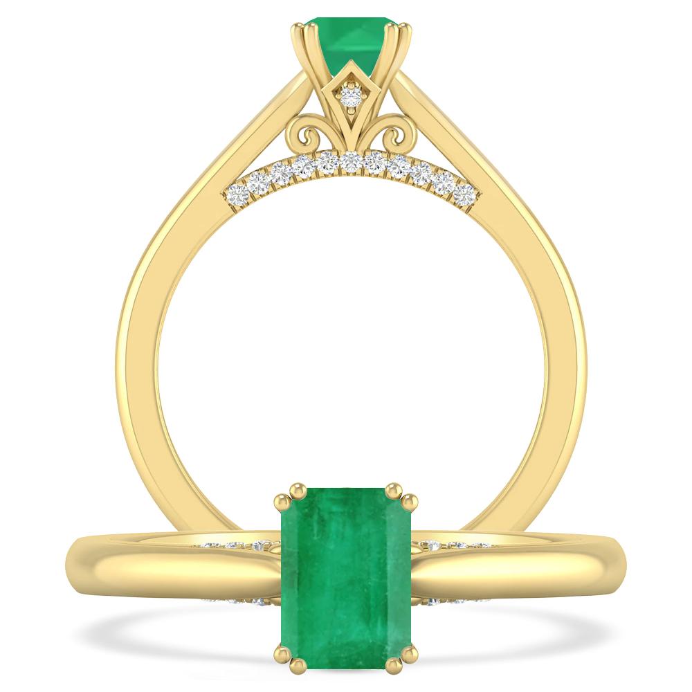 Yellow Gold - Emerald