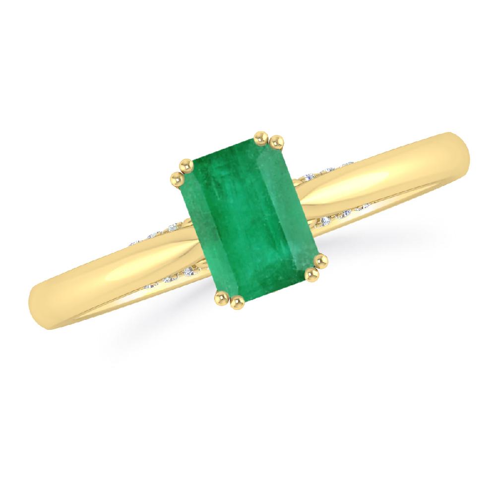 Yellow Gold - Emerald