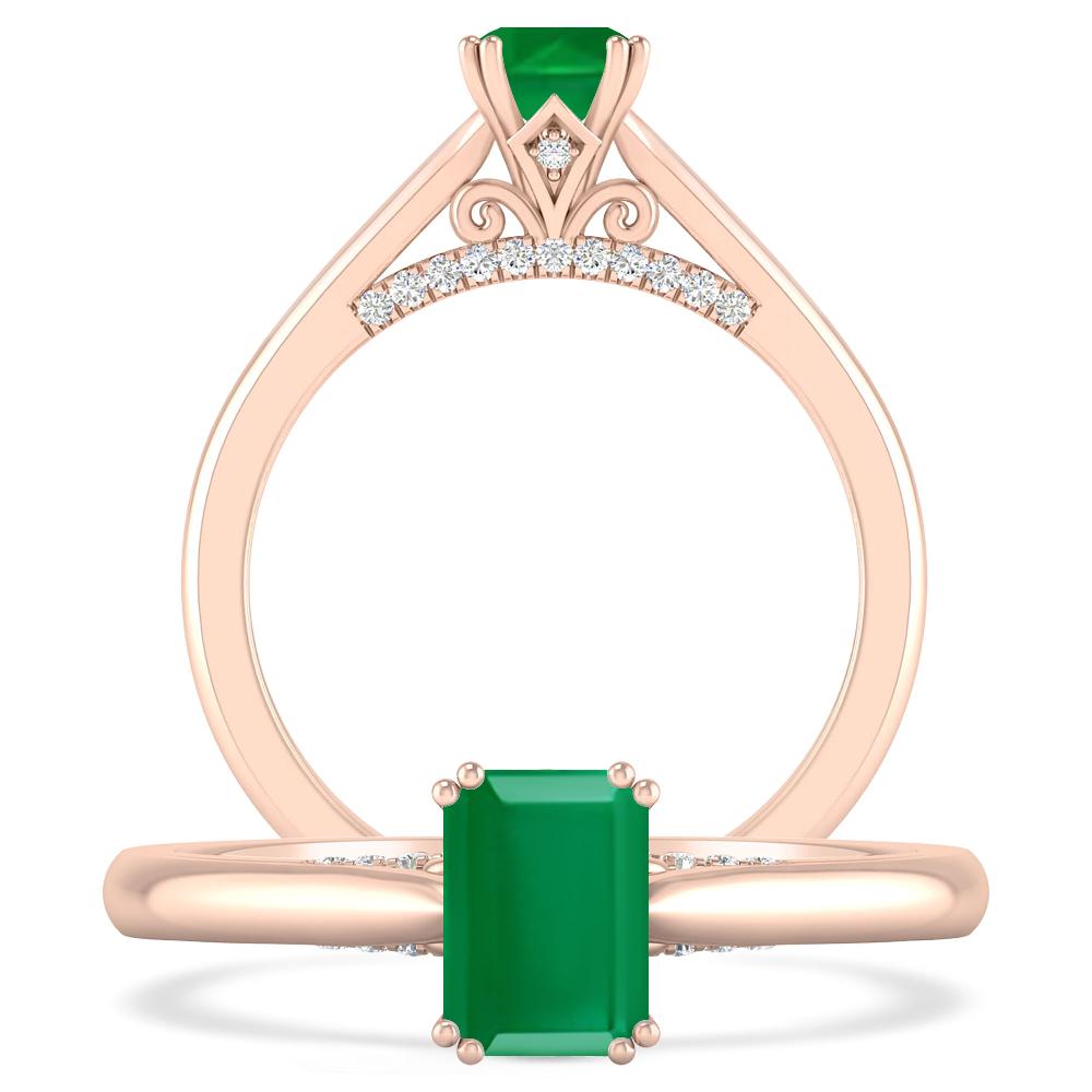 Rose Gold - Emerald