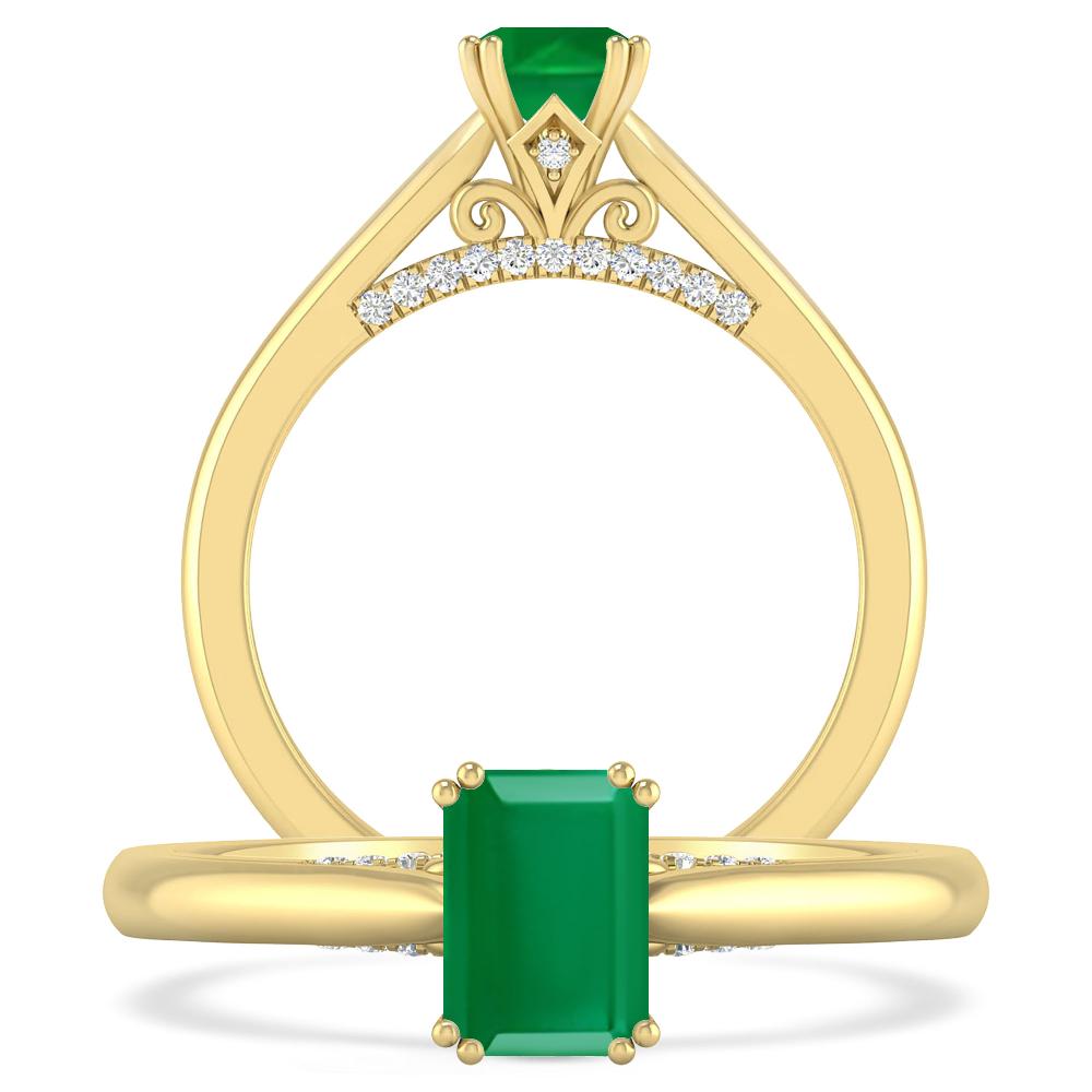 Yellow Gold - Emerald