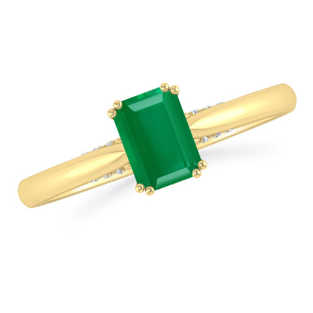 Yellow Gold - Emerald