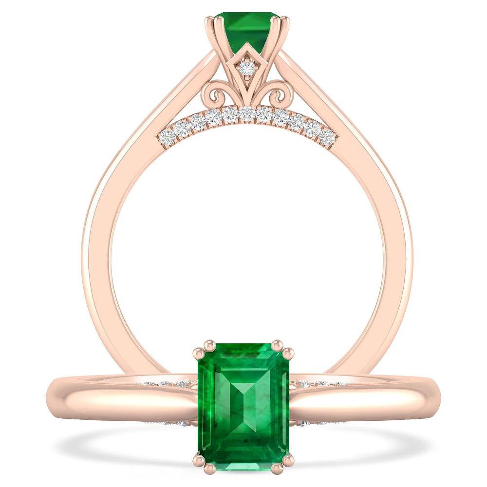 Rose Gold - Emerald