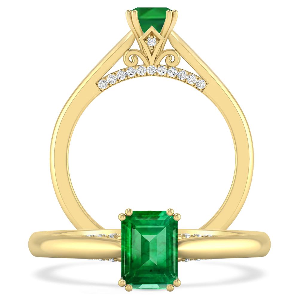 Yellow Gold - Emerald