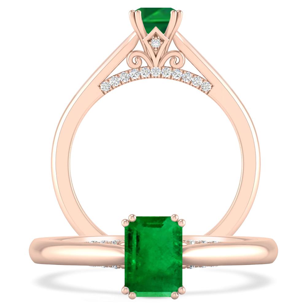 Rose Gold - Emerald