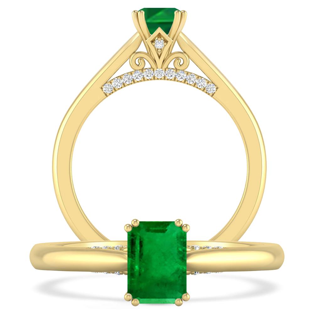 Yellow Gold - Emerald