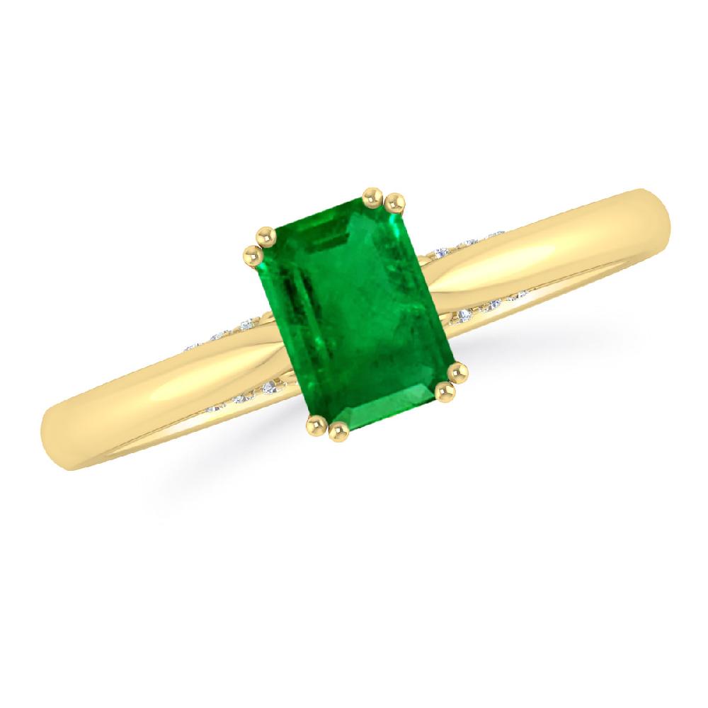 Yellow Gold - Emerald