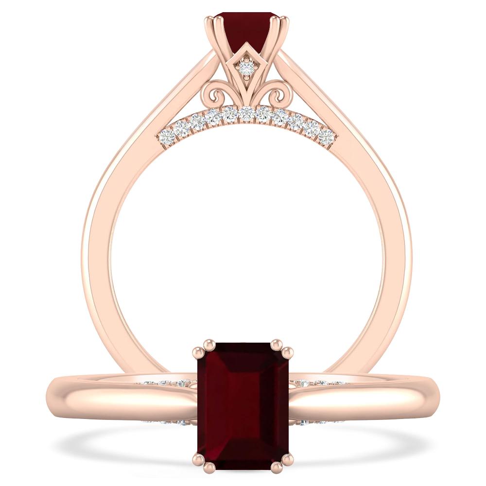 Rose Gold - Garnet