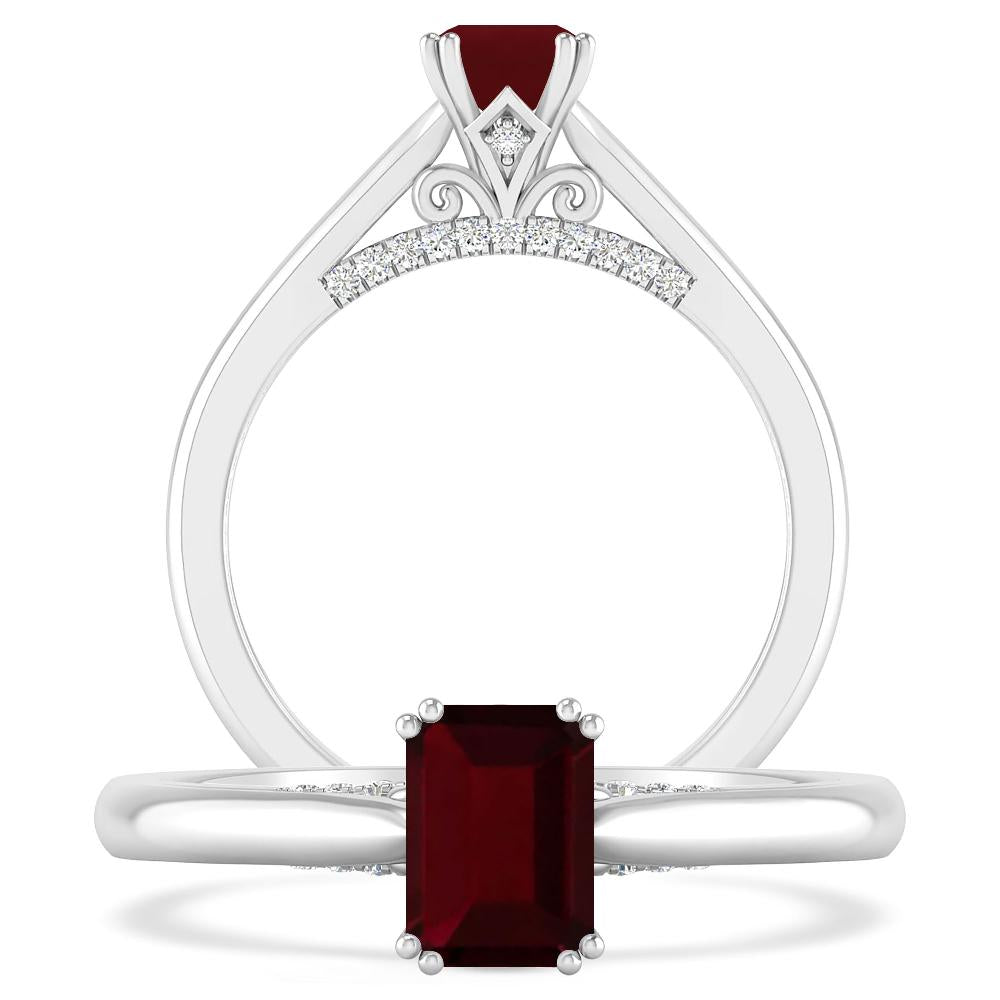 White Gold - Garnet