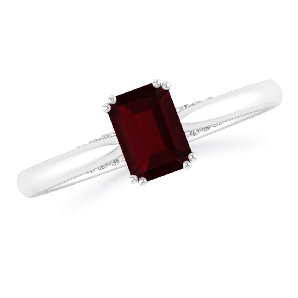 White Gold - Garnet