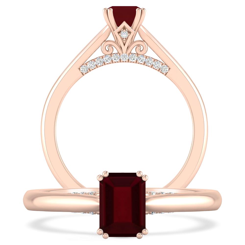 Rose Gold - Garnet