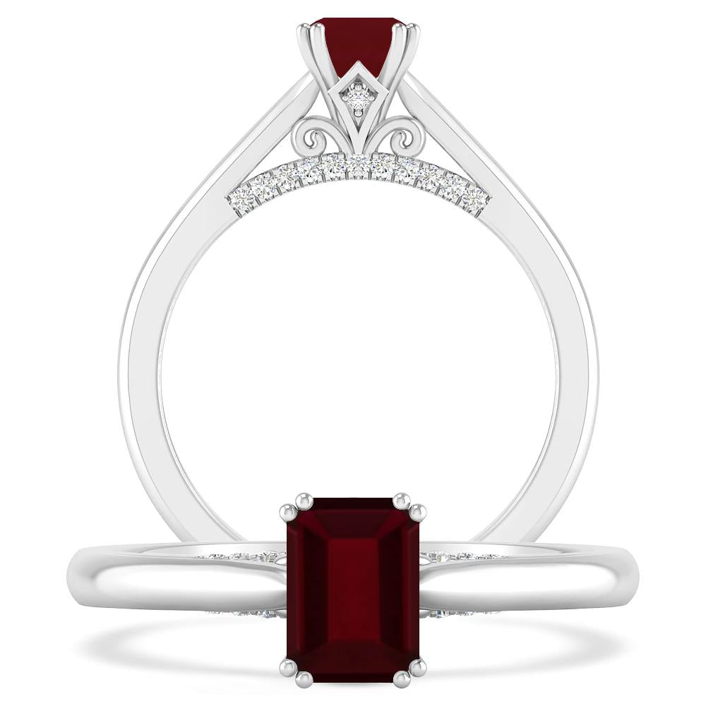 White Gold - Garnet