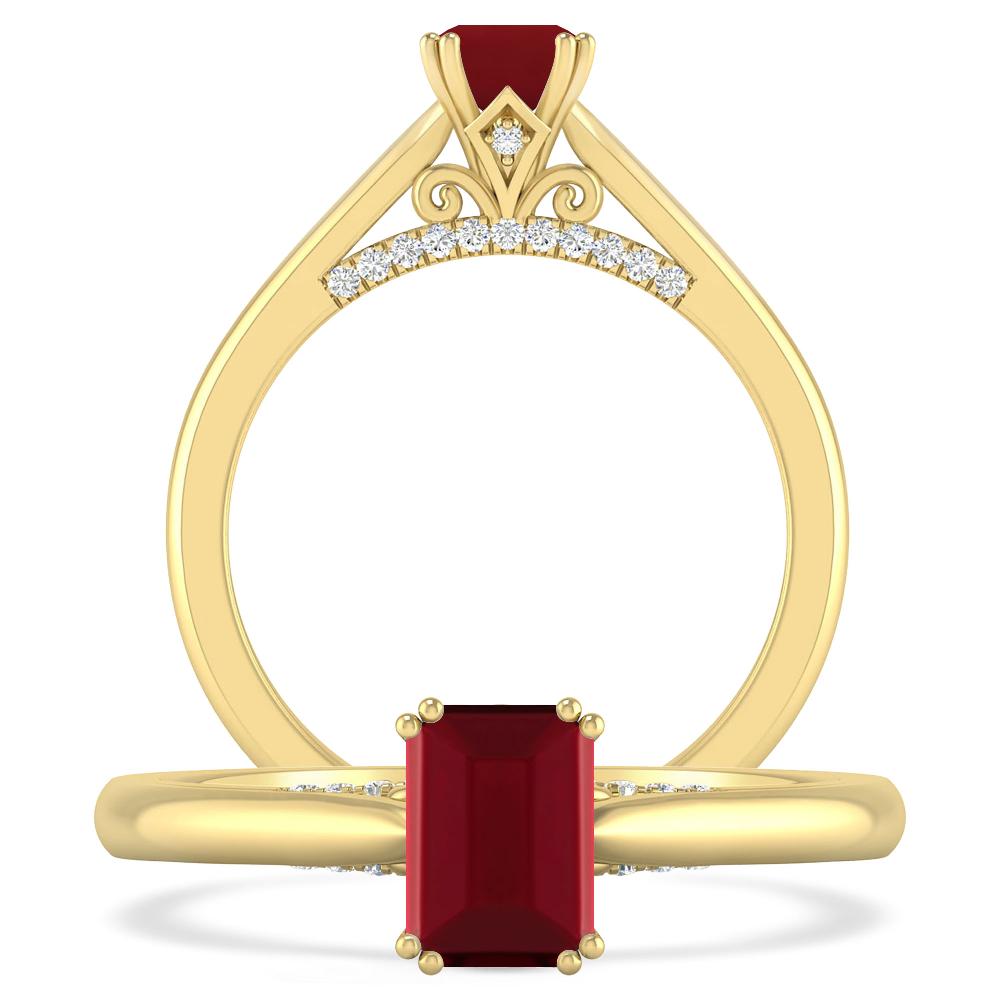 Yellow Gold - Garnet