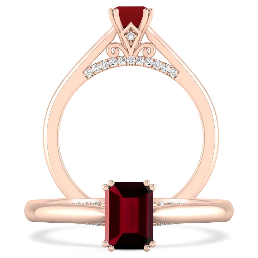 Rose Gold - Garnet