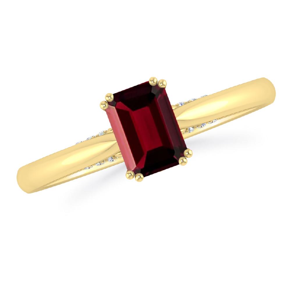 Yellow Gold - Garnet