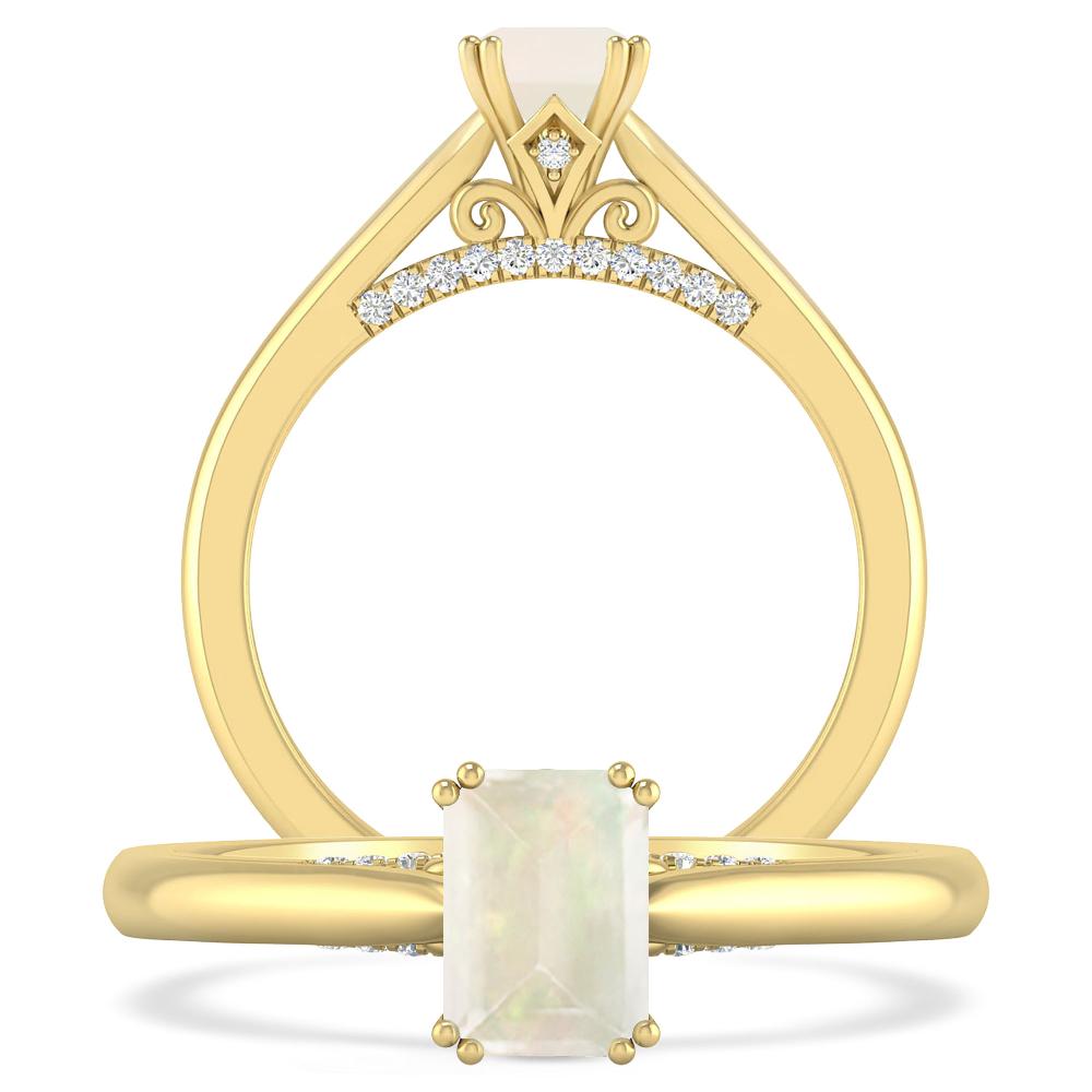 Yellow Gold - Opal