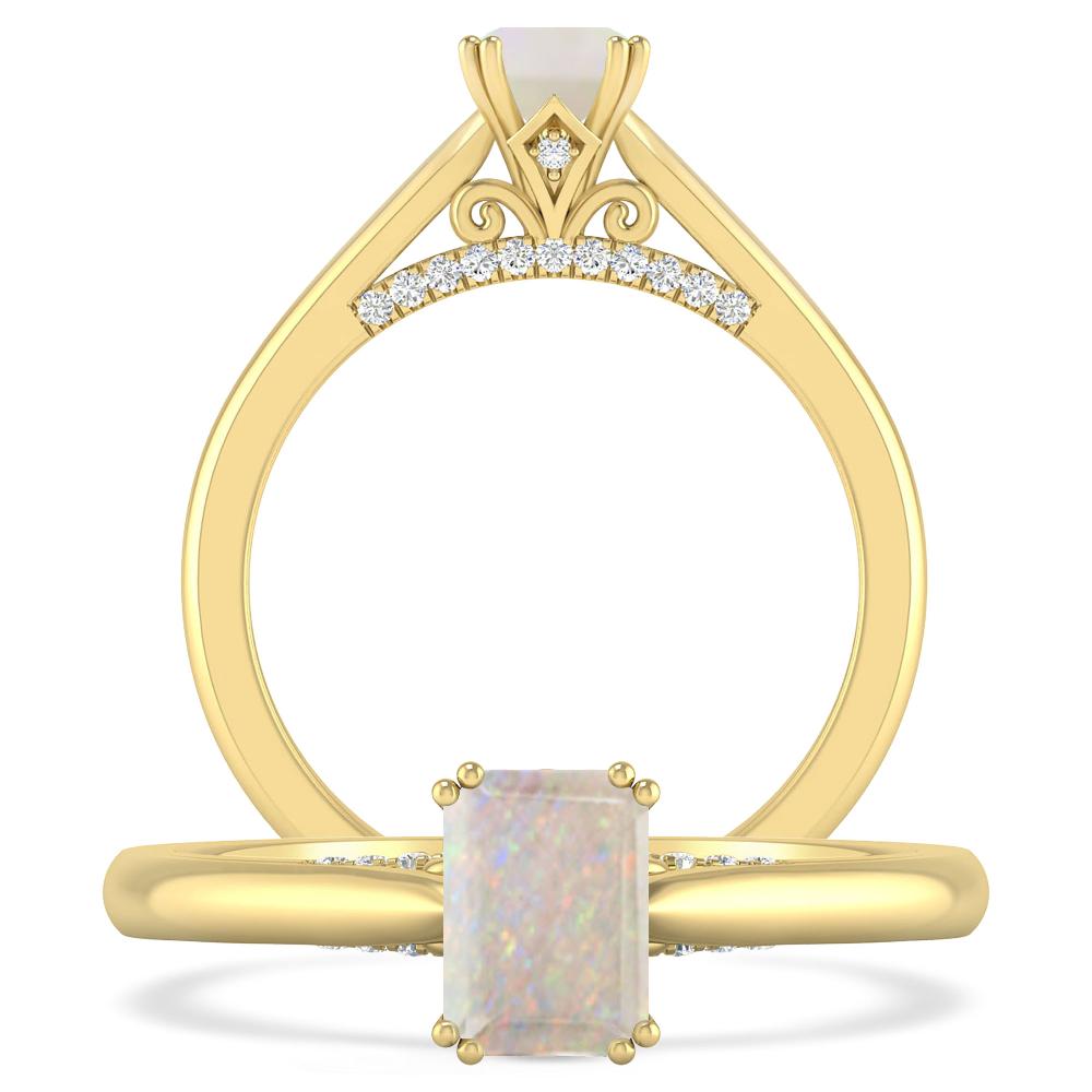 Yellow Gold - Opal