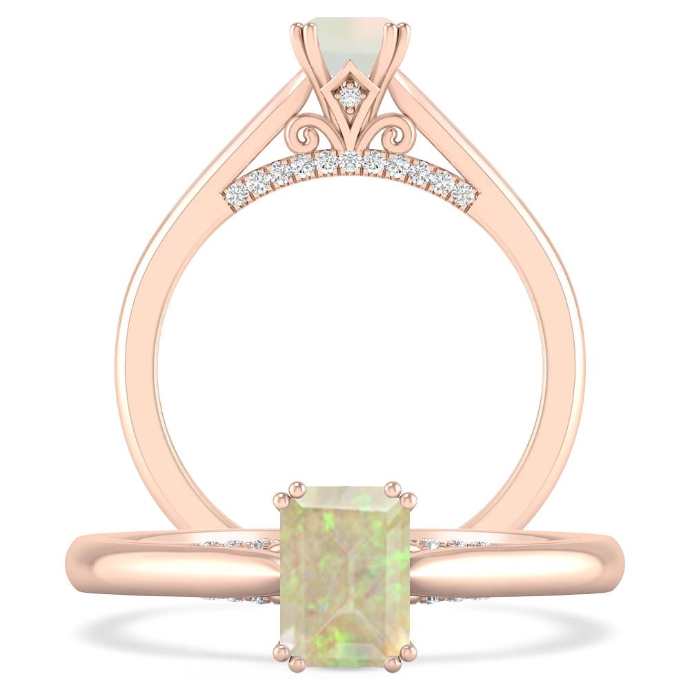 Rose Gold - Opal