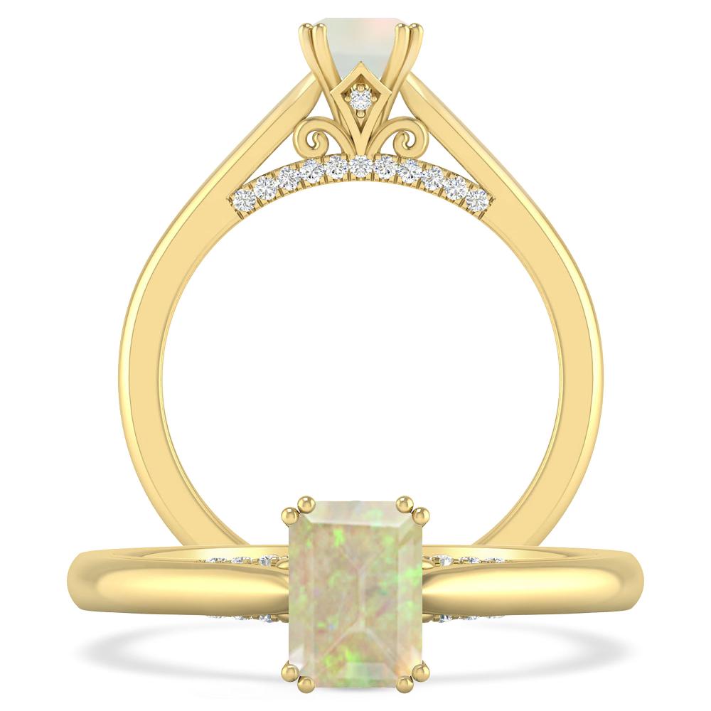 Yellow Gold - Opal