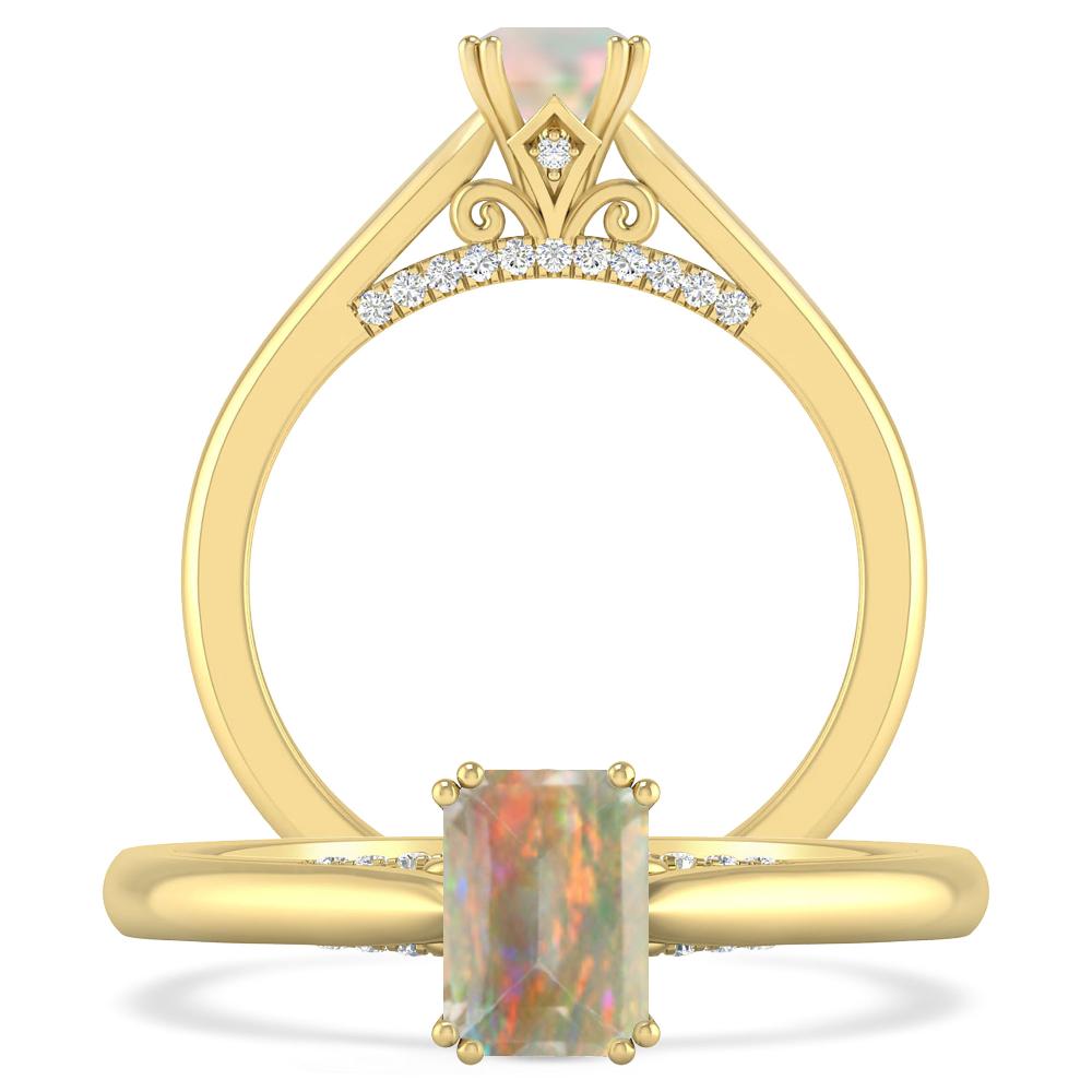 Yellow Gold - Opal