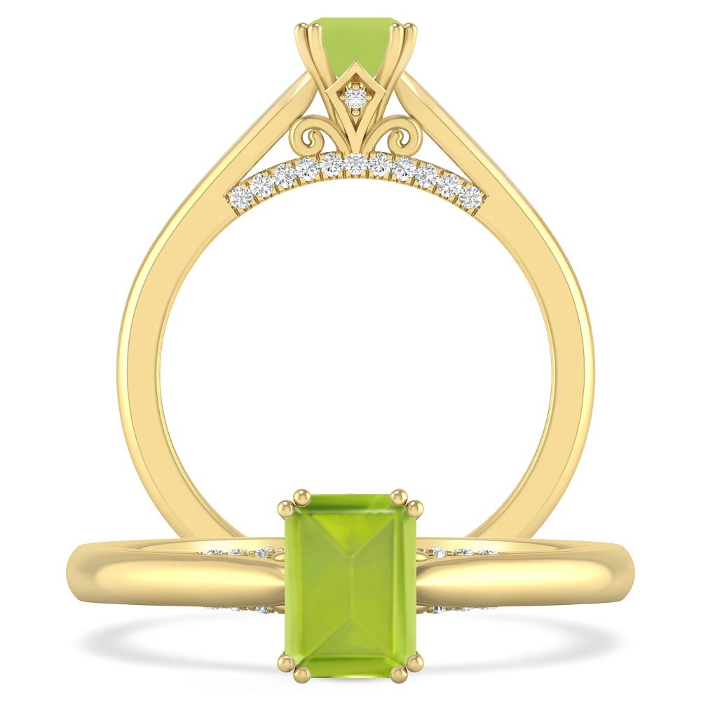 Yellow Gold - Peridot