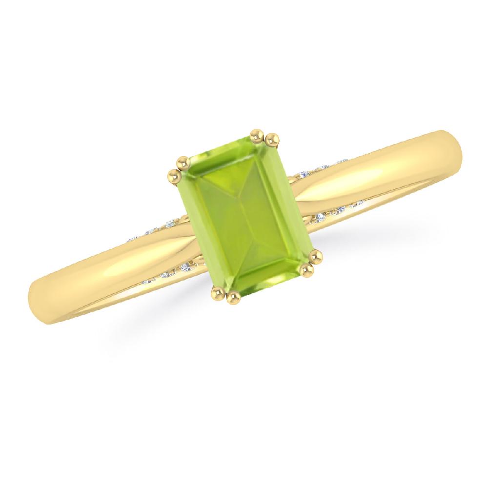 Yellow Gold - Peridot